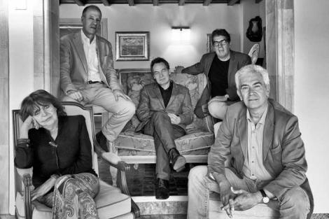 De izquierda a derecha: Cristina Fernández Cubas, Aurelio Major, Eduardo Lago, Ignacio Vidal Folch y Basilio Baltasar