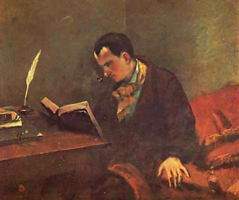 Gustave Courbet, Retrato de Baudelaire. 1847