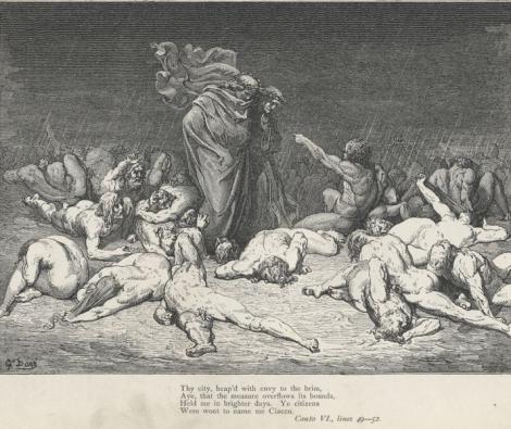 Gustave Doré, Canto 6, Inferno