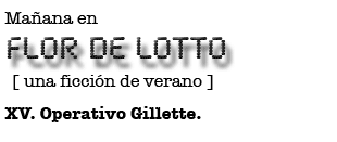 Mañana en FLOR DE LOTTO: XV. Operativo Gillette.