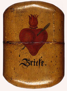 Caja para guardar cartas de amor. Anónimo. Origen alemán, siglo XIX