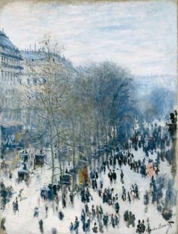 Claude Monet, "Boulevard des Capucines", 1873 Claude Monet, "Boulevard des Capucines", 1873