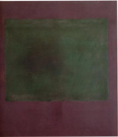 Rothko, "Verde sobre morado", 1961
